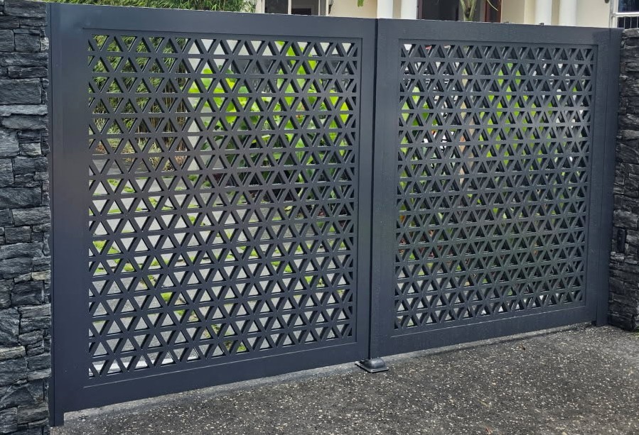 Laser Cut Aluminium Entry Gate