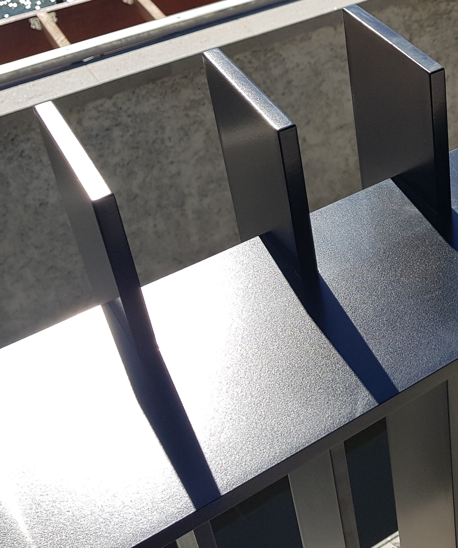 Black Balustrade with Cocktail Rail